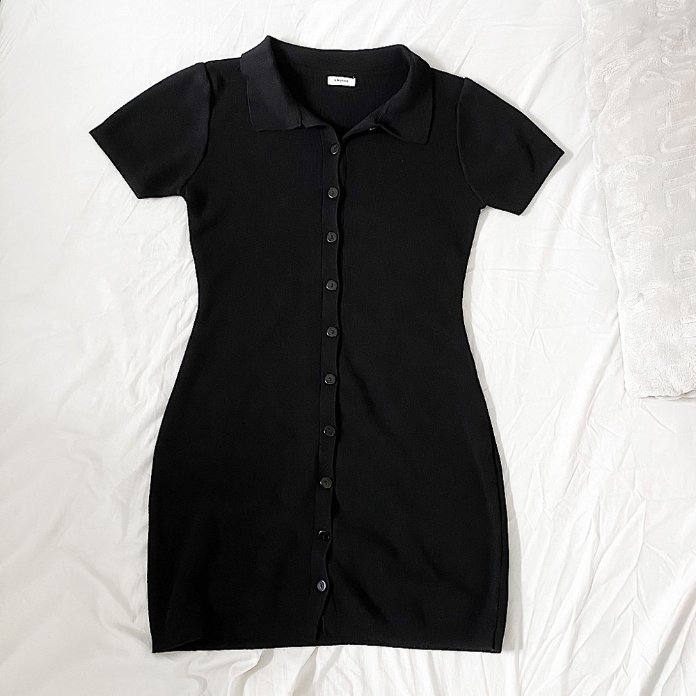 Ribbed Short-Sleeve Mini Dress from Yesstyle!